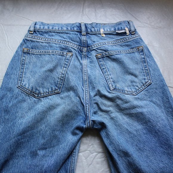 BOYISH Denim High Rise Wide Leg Ziggy Jeans Size 24 - Picture 6 of 8